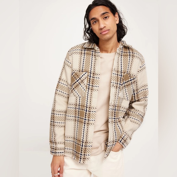 Wax London Whiting Overshirt Ecru Beige - Picture 2 of 9